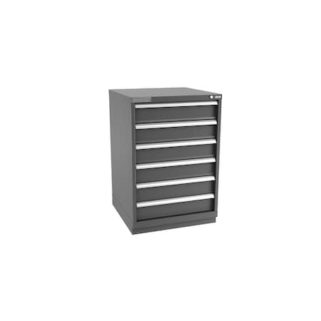 Champion Tool Storage Modular Drawer Cabinet, 6 Drawer, Dark Gray, Steel, 28 in W x 28-1/2 in D x 41-3/4 in H S18000601ILCFTB-DG